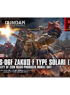 万代 HG 254 1/144 扎古索拉里 2F型 复仇的安魂曲 高达拼装模型