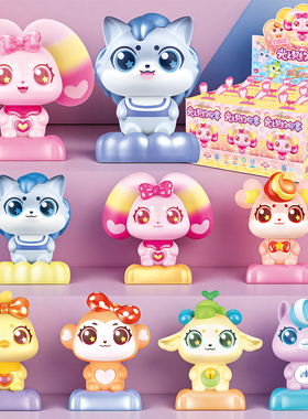 彩虹护卫队第二季星宝能量兔兔光之契约印章盲盒发光植绒公仔玩偶