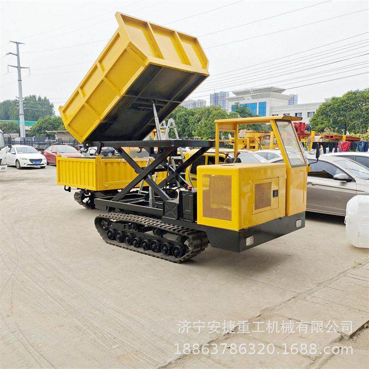 江西农田履带运车5吨工JGX程履斗带翻自运卸车泥地越野履输带输车