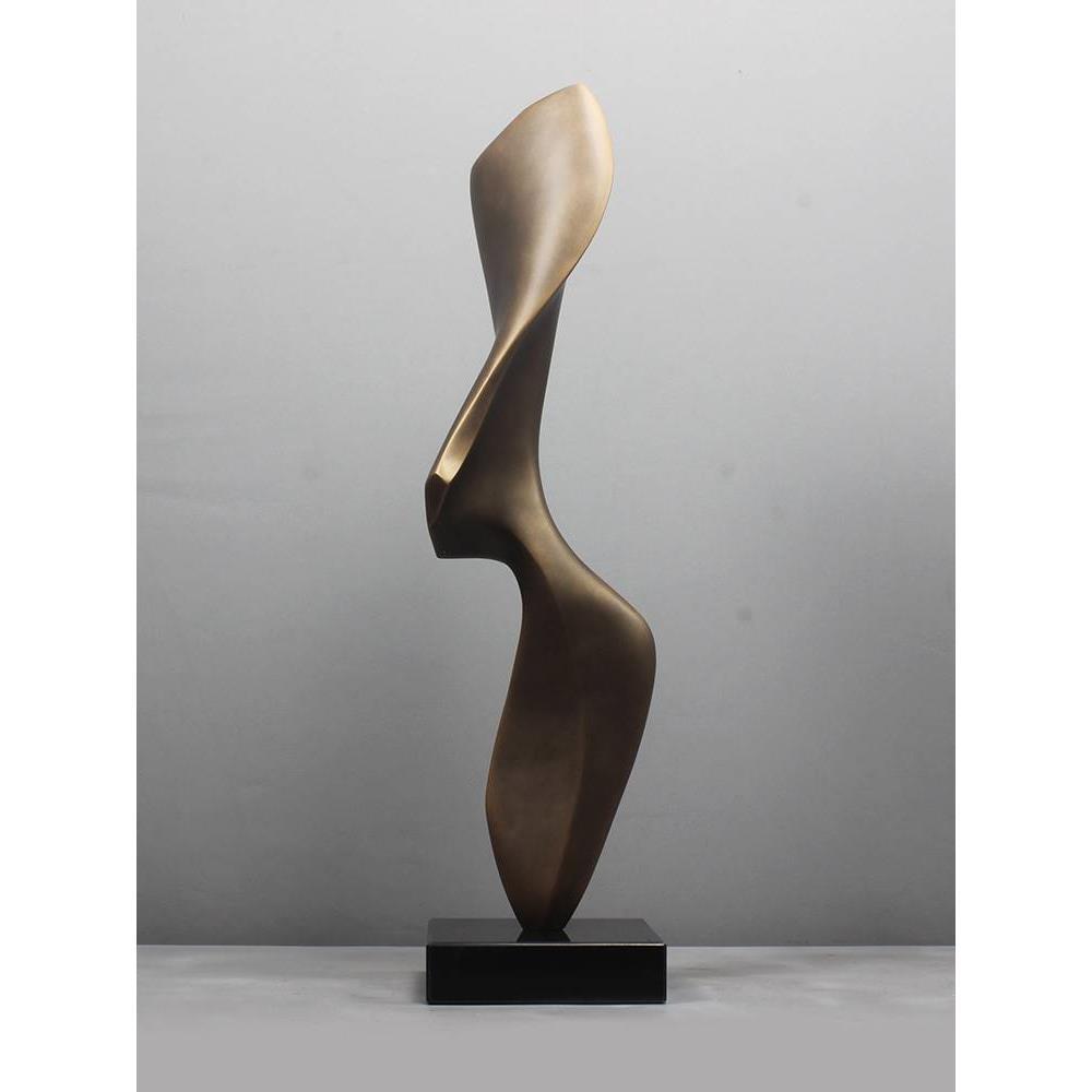 玄关雕塑摆件轻奢抽象艺术品摆设软装饰品玻璃钢家居售楼处l创意