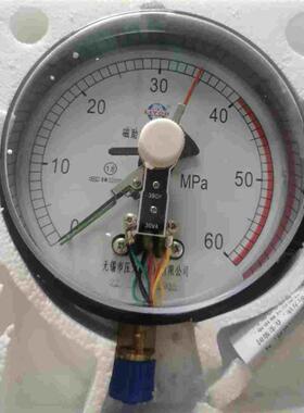 YXC150I无锡利友油压表380V磁助式电接点压力表0-60MPA压滤机表