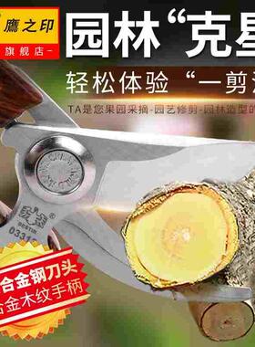 鹰之印园林园艺剪刀花枝修剪树枝剪刀果枝剪修花修枝剪刀省力剪子