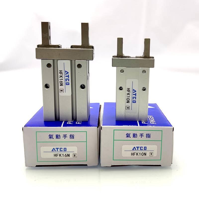 亚德客型通孔手指气缸HFZ HFK-6N 10N 16N 20N 25N32N40N气动夹爪