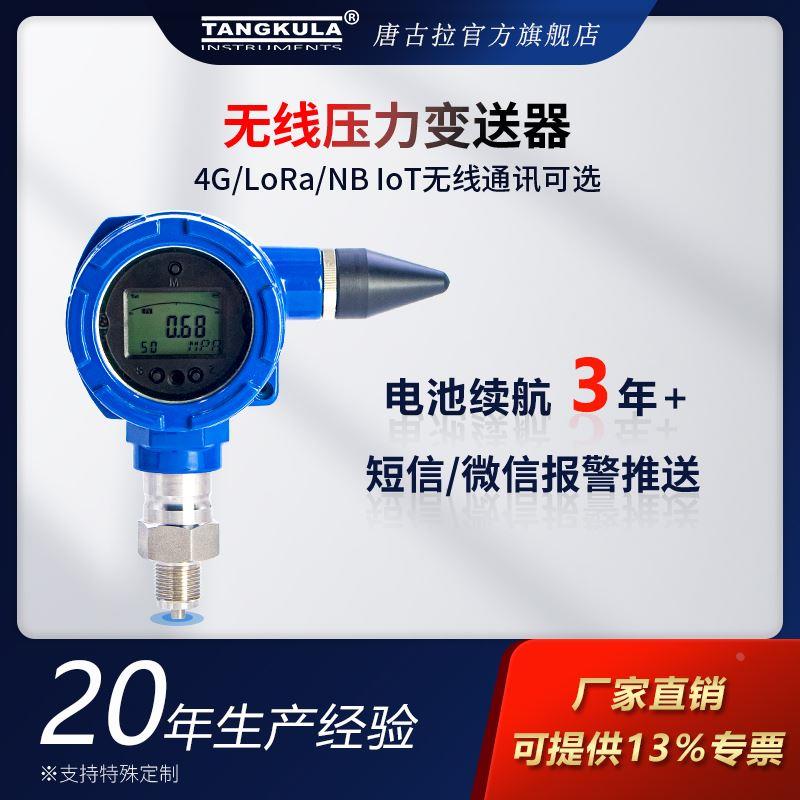 IOT无线传输单晶硅压力传感器 NBlora 4G 物联网远传压力变送器