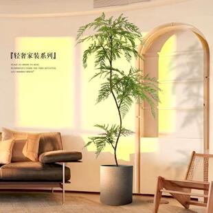 仿真绿植蓝花楹落地盆栽室内大型仿生植物客厅摆件轻奢装饰花假树