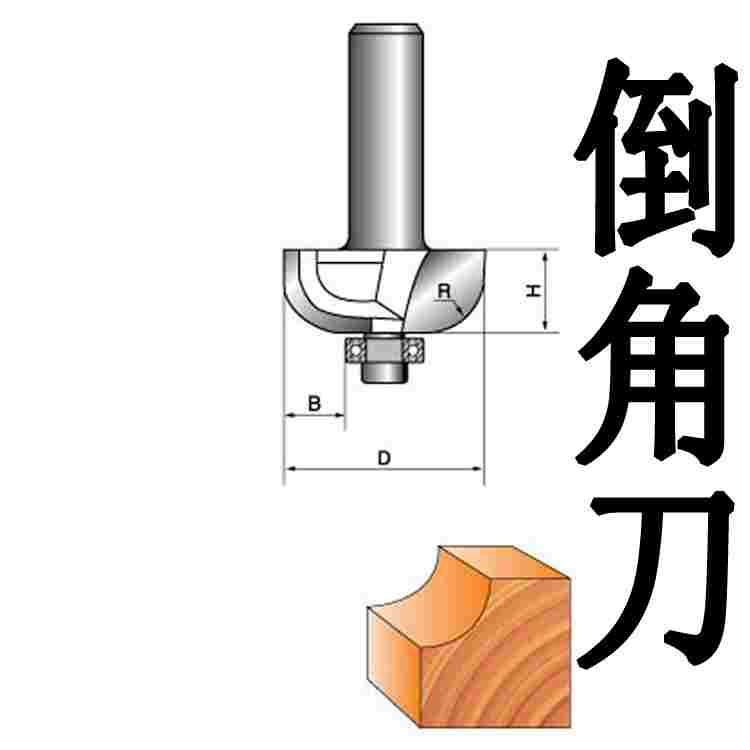 圆角R倒角圆弧刀木工铣刀雕刻刀圆边刀修边机刀头柜门修边花样刀