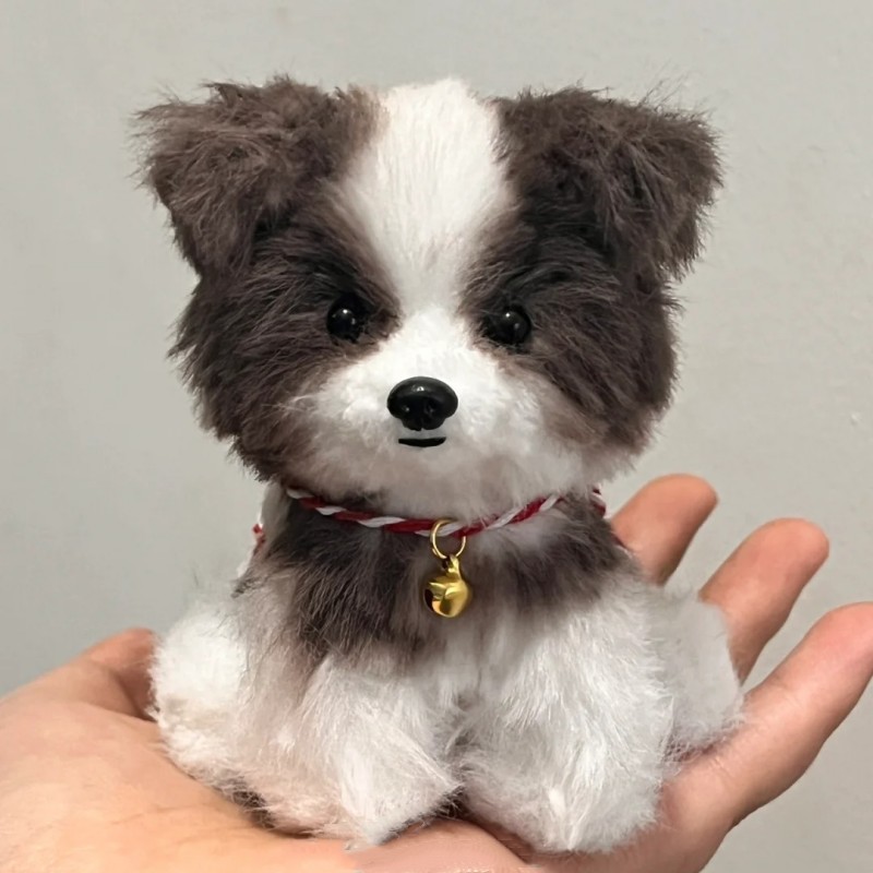 兔毛扭扭棒小狗手工diy全套材料包加密加粗毛根玩偶成品玩具儿童