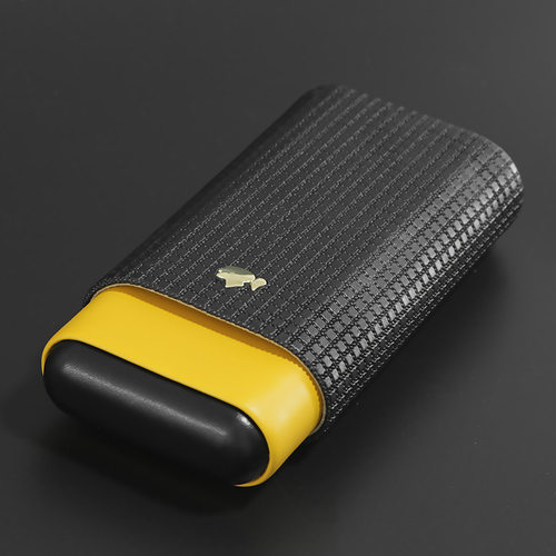 随身便携雪茄皮套雪茄盒雪松木雪茄保湿盒3支装旅行烟盒雪茄包