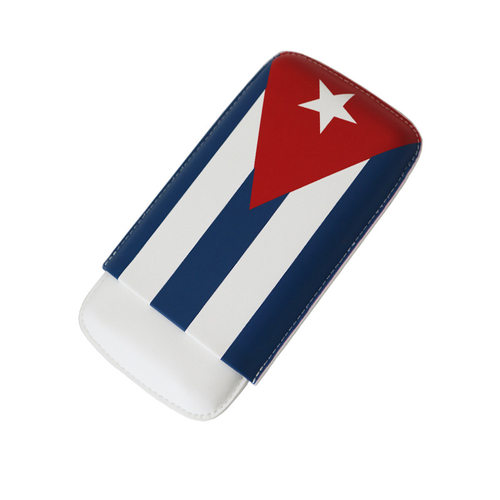 现货创意复古雪茄皮套便携式雪茄盒随身雪茄保湿盒雪茄包旅行装