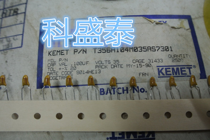 T356A224M035AS7301  美国基美KEMET 直插钽电容  35V0.22UF
