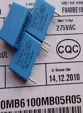 PHE840MB6100MB05R05  Kemet 薄膜电容器  280V100NF 15 mm
