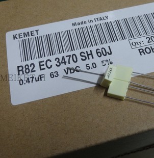 5mm 470nF KEMET 薄膜电容器 R82EC3470SH60J 63V0.47uF