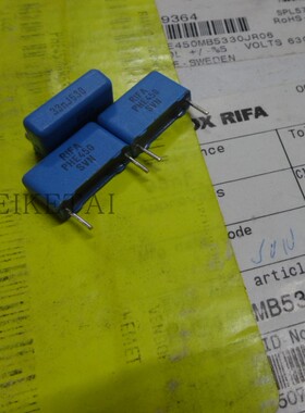 PHE450MB5330JR06 KEMET集美RIFA 630V33NF 0.033UF 15MM薄膜电容