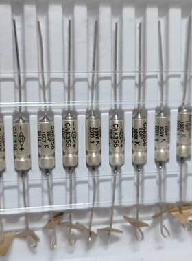 CAK356-K  100V 10UF 胆机阴极轴向钽电容 液态纯银壳钽电容 全新