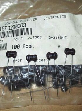 CD15ED280D03  Cornell Dubilier - CDE 500V28P  0.5 pF原装现货