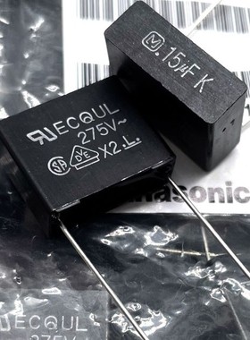 ECQU2A154KL 松下安规电容ECQUL 0.15uF  275V 150nf 154K X2 P15