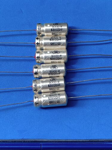 GCA30 63V100UF 20%新云 液态纯银壳钽电解电容 适合用于胆机阴极