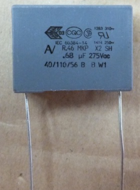 R46KN368045M2K  薄膜电容器 275v 0.68uF 22.5mm AV KEMET