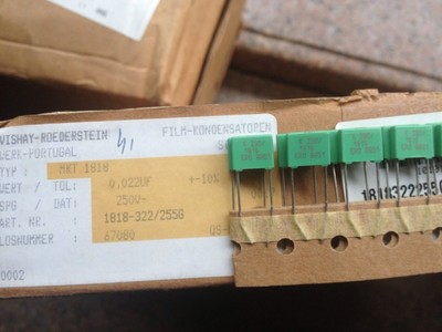 德国ERO MKT1818 系列 250V0.022UF  10% 薄膜电容  脚距0.75mm