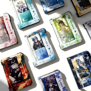 明日方舟通行认证发光保护套收纳盒通行证保护套亚克力壳扩展盒