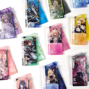 明日方舟通行认证亚克力后板垫纸谷美展示通行证保护套背板扩展