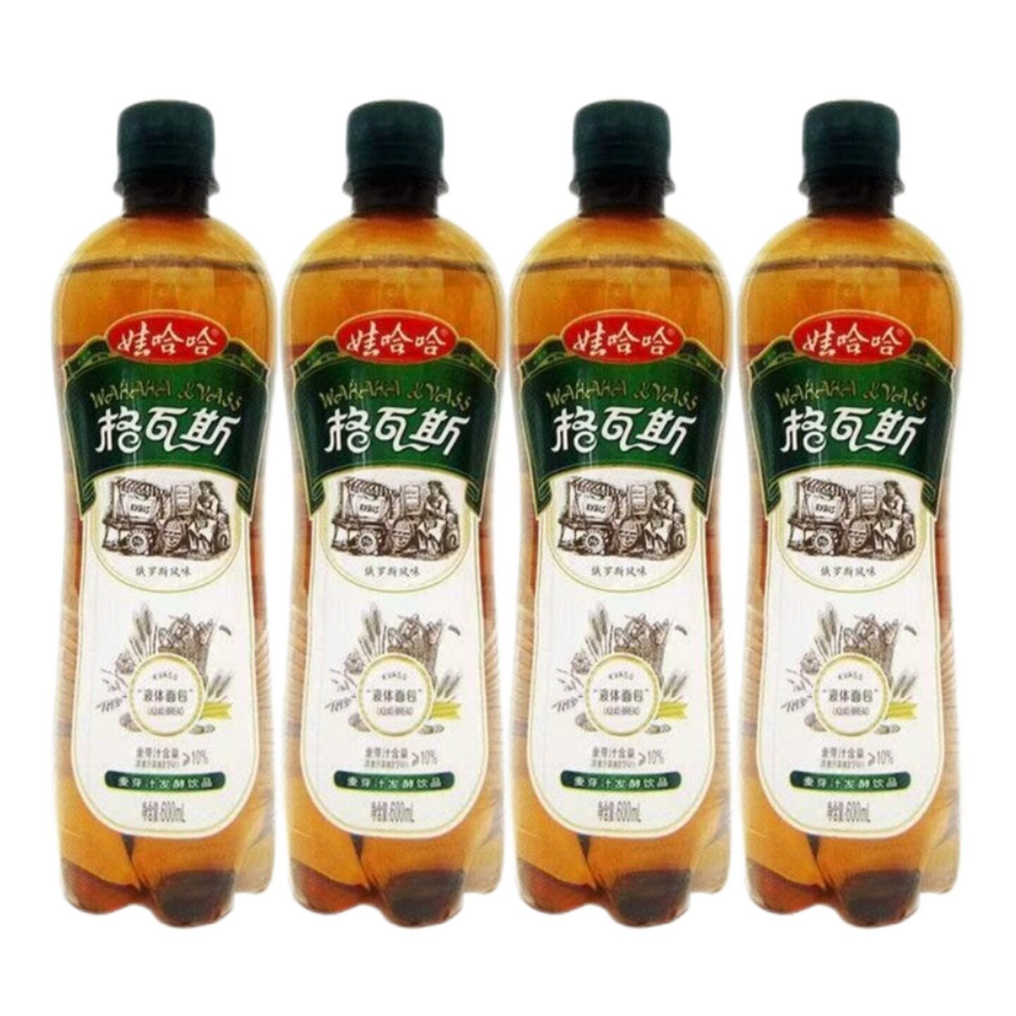 娃哈哈600ml*4瓶格瓦斯夏日畅销碳酸性饮料