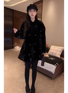 大李plus“樱桃丝绒三星95鹅绒”限定系列 收腰羽绒服-D5ST1645