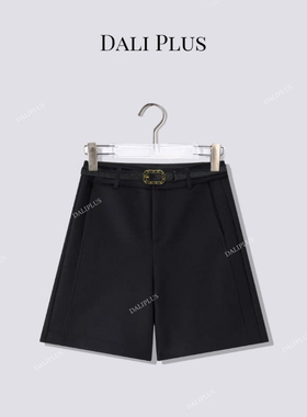 “羊毛呢子五分裤”秋冬时髦精必穿 高腰百搭裤-D5SZ8161