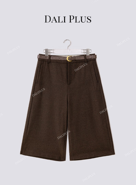 “羊毛呢子七分裤”秋冬时髦精必穿 高腰百搭裤-D5ST1489