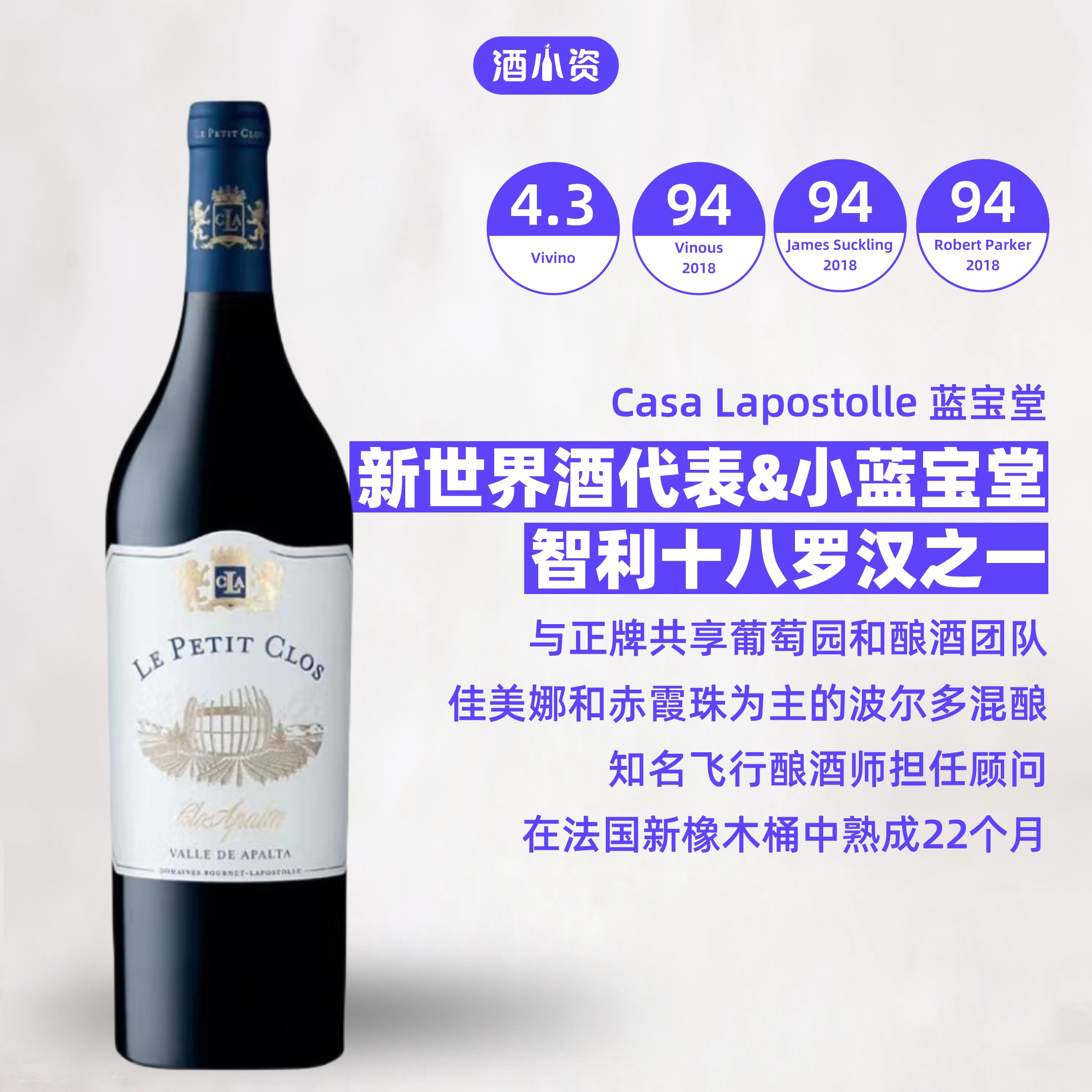 蓝宝堂干红葡萄酒智利