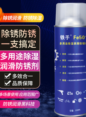 铁手Fe501防锈润滑剂除锈清洁车门把手润滑限位器锁具工具保养