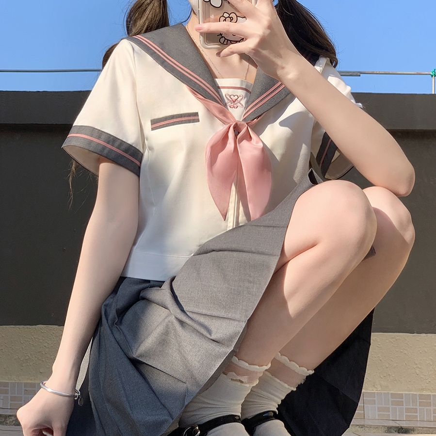 清仓原创水手服半岛短袖水手服