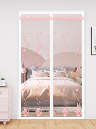 家用夏季防蚊门帘通风磁静音自粘无缝免打孔网红新型防蚊纱门