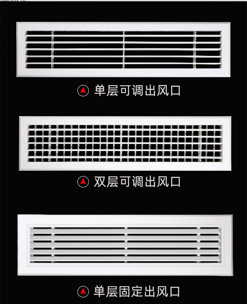 中央空调出口百叶窗格栅排风风口顶通回进风检修口盖板装吊饰othe