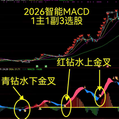通达信MACD金叉战法智能买卖信号金手指信号捕捉强势股全套公式