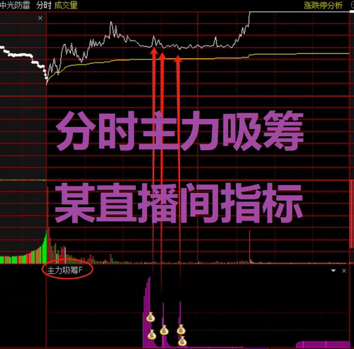 分时主力吸筹副图 抓住主力动向买在启动前 做T解套T+0 打板神器