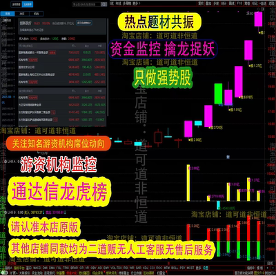 2026龙虎榜指标通达信监控游资机构主力资金炒股游资机构席位