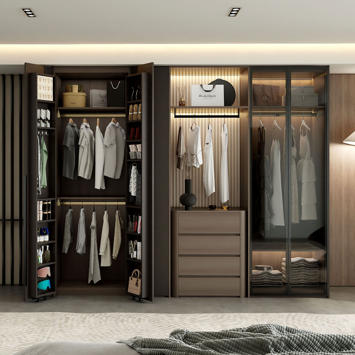 定制实木衣柜卧室家用一门到顶现代简约新款爆款免拉手储物大衣橱,住宅家具,独立衣柜,淘宝优惠券,粉丝福利购,淘宝优惠卷