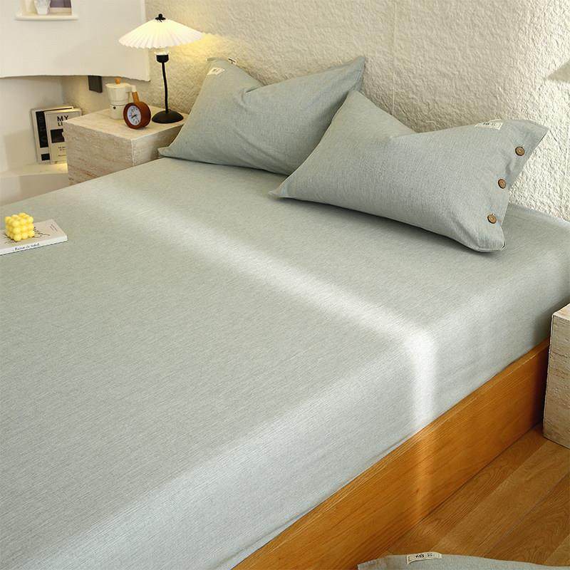 24新款全棉加厚水洗由棉麻床笠件床垫席套全包梦思20240727自保单,床上用品,床笠,淘宝优惠券,粉丝福利购,淘宝优惠卷