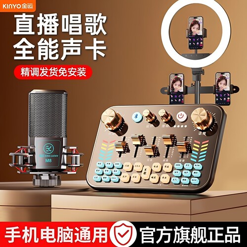 金运V19声卡直播专用声卡