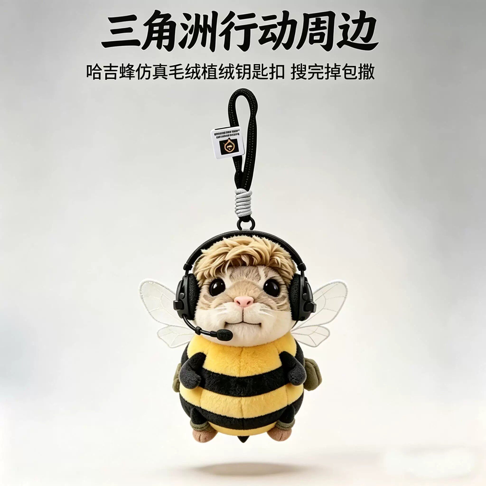 三角洲行动哈基蜂威虫毛绒挂件正版周边包包挂饰公仔模型手办摆件