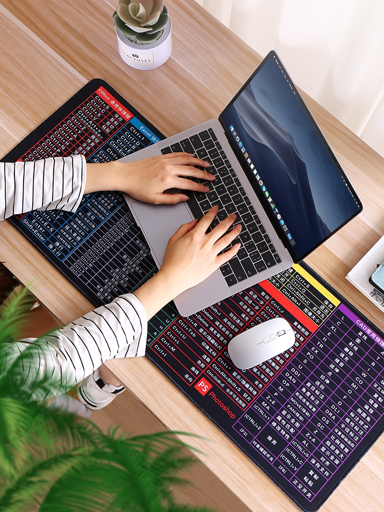 SW快捷键鼠标垫Solidworks CAD命令大全办公大号桌垫专业版电脑垫