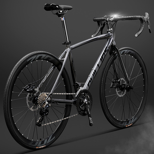 菲利普铝合金公路车自行车竞速级超轻快平把赛车男士 成人单车 女款