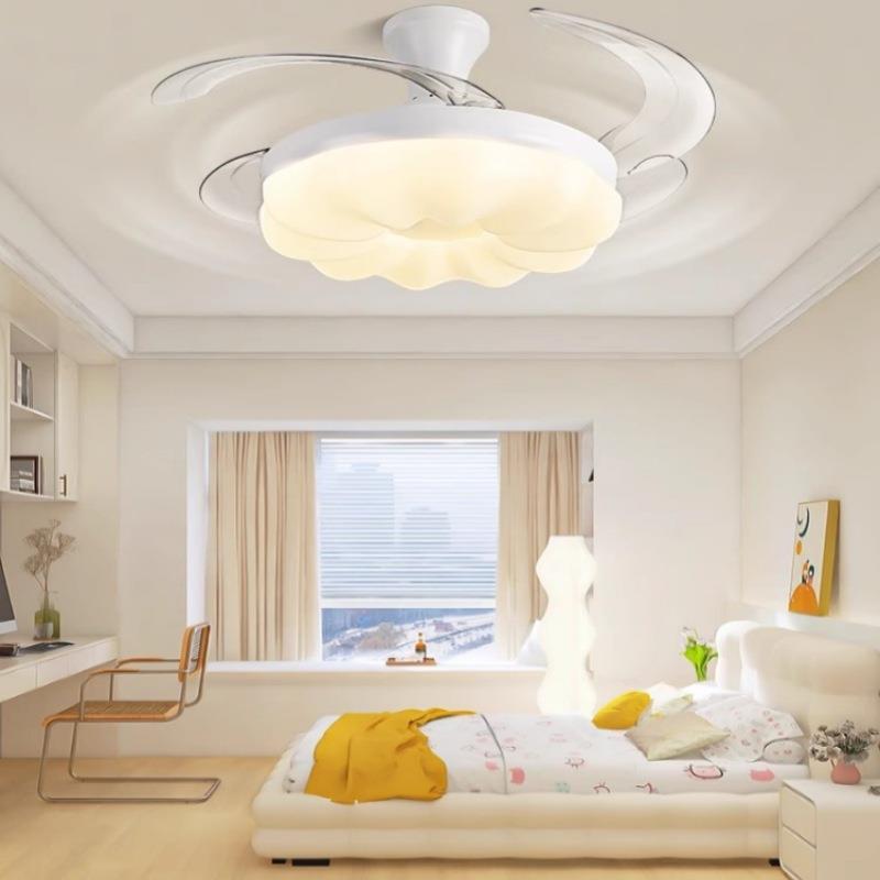 全光谱现代简约客厅主吊灯餐厅风扇灯奶油风儿童房卧室灯吸顶吊灯