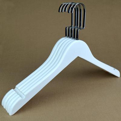 实木衣架白色服装店木质衣架无痕衣撑裤架扁钩酒店防滑衣挂 包艺