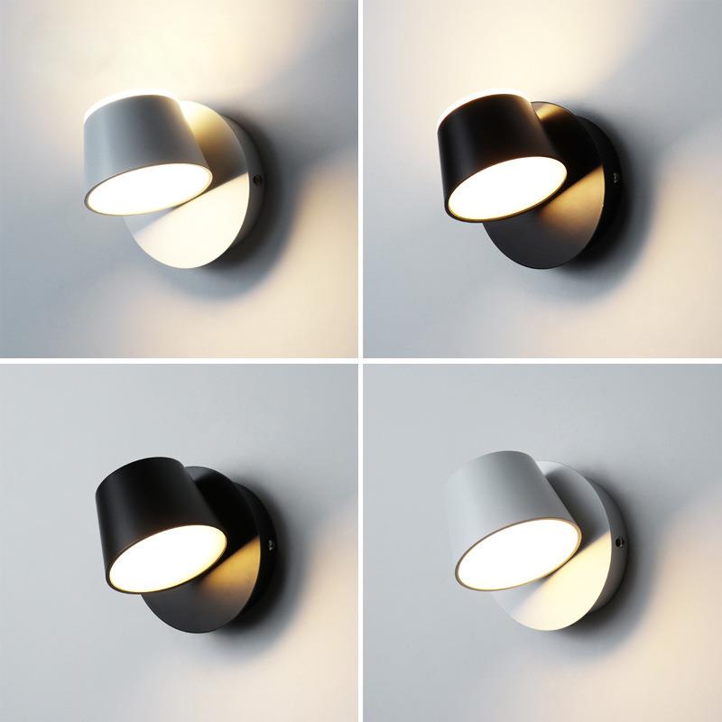 北欧个性壁灯床头灯卧室创意可旋转客厅沙发过道走廊镜前背景墙灯