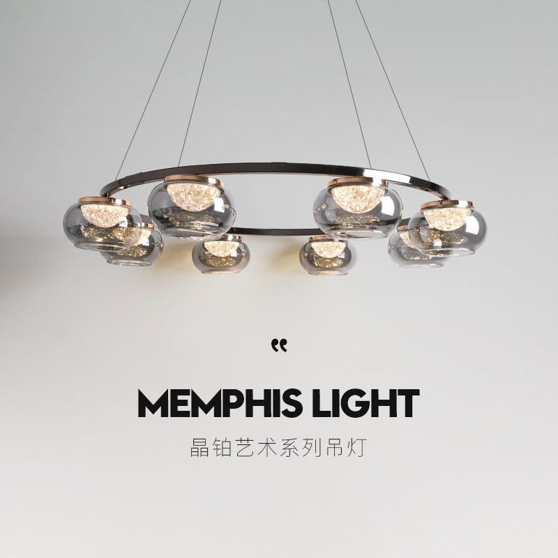 北欧创意玻璃极简客厅吊灯现代简约设计师轻奢大气餐厅卧室主灯