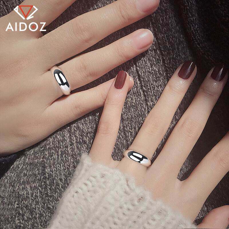 Aidoz pt999铂金光面戒指刻字 简约白金情侣款开口对戒 男女款活怎么样,好用不?