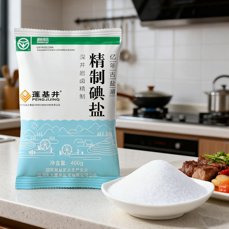四川精制家用400g食用盐井盐加碘食盐矿盐商用细盐炒菜盐巴炖汤
