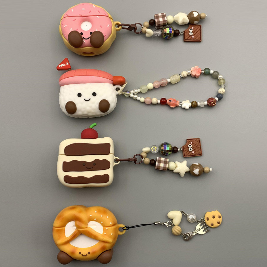 甜甜圈甜虾寿司碱水结面包AirPods1/2代新款AirPods3代华为Freebudspro2/3/4/5无线蓝牙Airpodspro2代耳机盒,3C数码配件,耳机保护套,淘宝优惠券,粉丝福利购,淘宝优惠卷